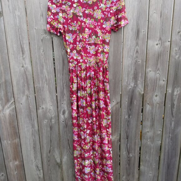 Vintage Peignoir Robe Over Dress 28" Bust 22" Waist Dressing Gown Dress Duster - Picture 6 of 16